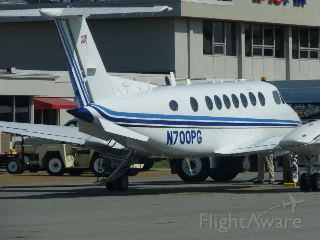 Beechcraft Super King Air 350 (N700PG) - At TAC Air in Chattanooga, Tennessee Tuesday late afternoon, approx. 5:00p EST, 8-30-11.