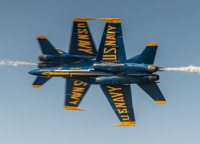 McDonnell Douglas FA-18 Hornet — - The Blue Angels perform at the New York Airshow 2019