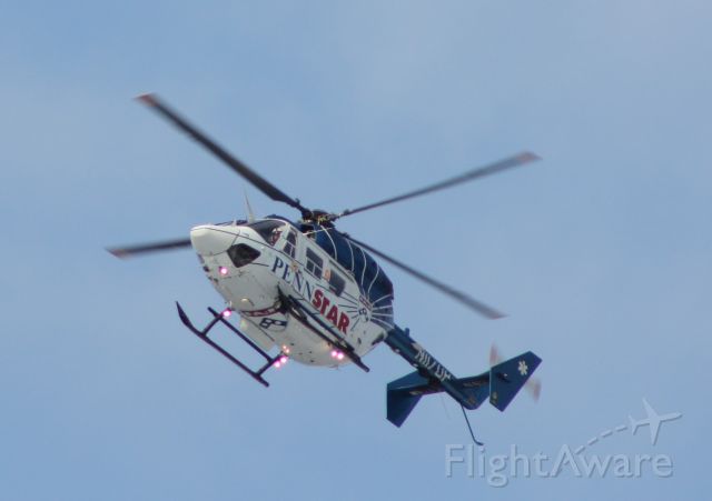 NUSANTARA NBK-117 (N117UP) - University of Pennsylvania Eurocopter-Kawasaki BK-117C-1, shuttling a patient in critical to Penn University Hospital in Philadelphia.