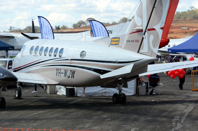 Beechcraft Super King Air 350 (VH-WJW) - Wellcamp Airport open day 28/9/2014
