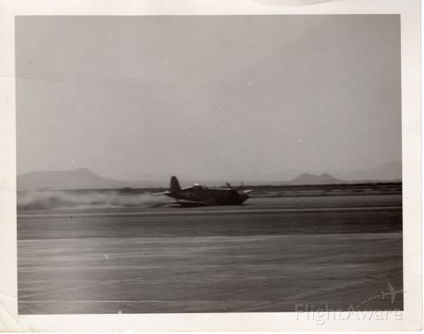 HELIO U-10 Super Courier (N81615) - Wheels up crash landing of an F4U-4 at Army Air Station Tucson Arizona. 31 January 1946.