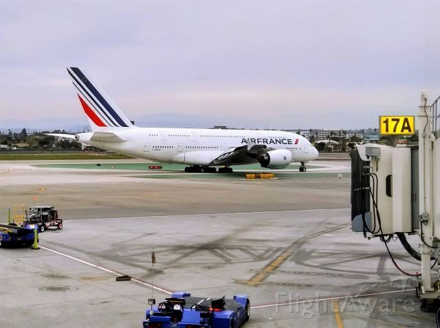 Airbus A380-800 (F-HPJI) - Air France A-380 at Los Angeles International Airport.