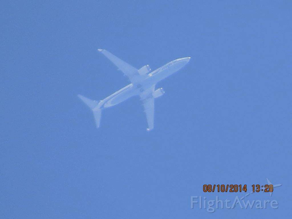 Boeing 737-800 (N548AS) - Alaska Airlines flight 18 from SEA to MCO over Southeastern KS (78KS) at 37k feet.