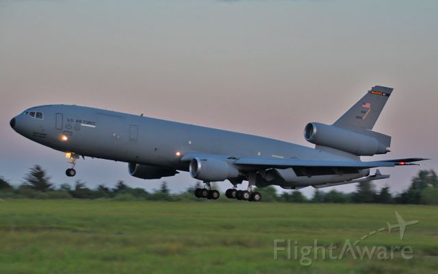 84-0190 — - usaf mcguire kc-10a 84-0190 late evening arrival in shannon 27/5/14.