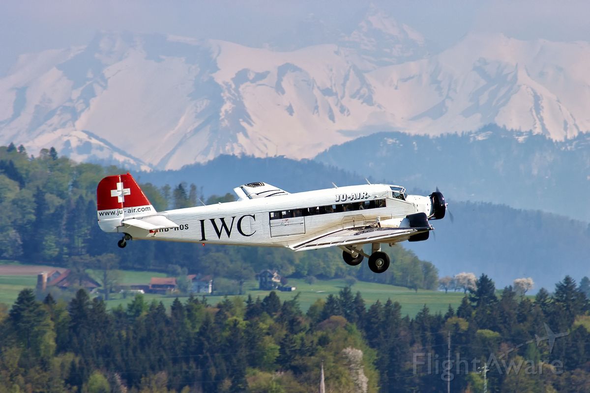 HB-HOS — - Famous Junkers Ju-52 in front of those majestic Mountains, Uri Rotstock with 2928m above sealevel about 30km away in the middle of the picture.
