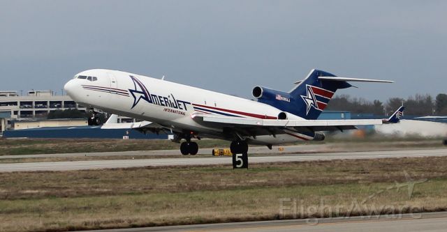 BOEING 727-200 (N395AJ) - An Amerijet International Boeing 727-200 departing Carl T. Jones Field, Huntsville International Airport, AL, via Runway 18L - February 22, 2018.