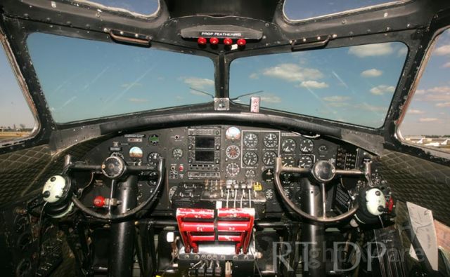 — — - Cockpit of the B17