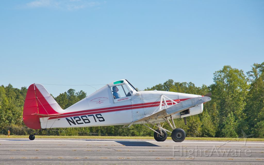 N267S — - Aero Commander Callair A-9 used for towing gliders for North Carolina Soaring  br /Assoc. taking off yesterday.