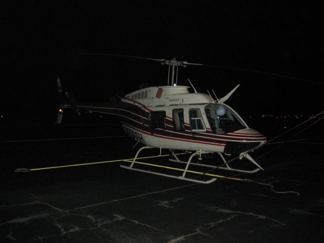 N206GH — - BELL 206 OVERNIGHT STAY ON THE RAMP @ NATCHITOCHES, LA
