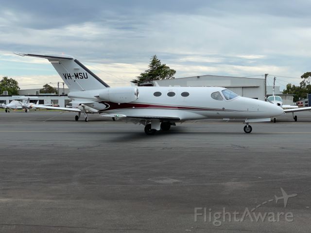 Cessna Citation Mustang (VH-MSU) - MSU taxiing out for its flight to Ballina