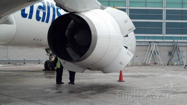 Airbus A330-200 — - Maintenance check on the Rolls Royce. Reverser deployed