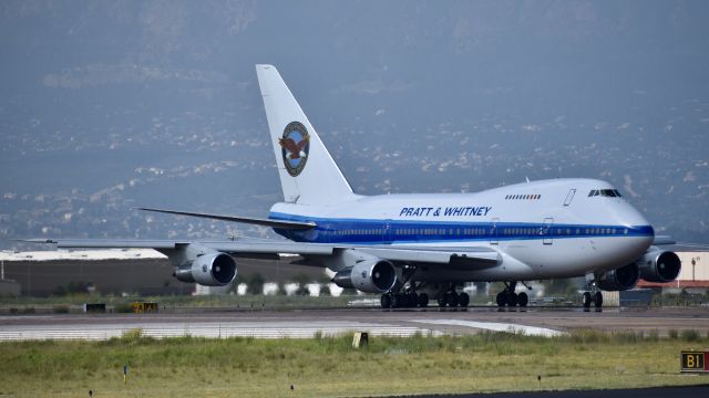 BOEING 747SP (C-FPAW) - Pratt & Whitney Canada Boeing 747SP-J6 performing aircraft engine testing at Colorado Springs