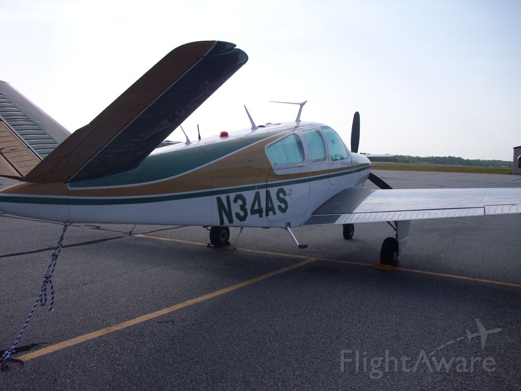 Beechcraft 35 Bonanza (N34AS) - Parked at CCO