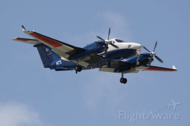 Beechcraft Super King Air 300 (N72) - FAA Flight Check (N72) arrives at Sarasota-Bradenton International Airport
