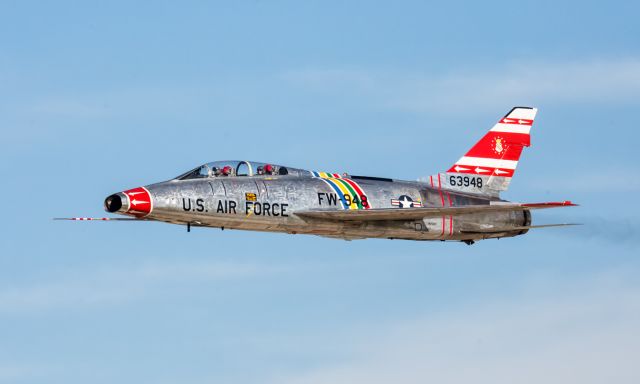 North American Super Sabre (N2011V) - Fly by 