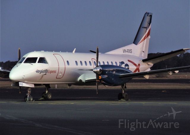 Saab 340 (VH-RXS) - Regional Express Saab 340B VH-RXS (msn 285) at Wynyard Airport Tasmania on 2 January 2022.