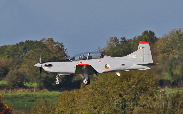 — — - iac pc-9m 264 about to land at shannon 17/10/16.