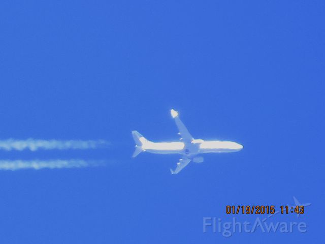 Boeing 737-900 (N37422) - United Airlines flight 1059 from PHX to IAD over Southeastern Kansas at 35,000 feet.