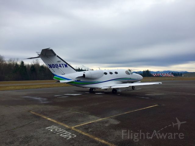 Cessna Citation Mustang (N884TW) - Ouch! N884TW overshot the runway at KPLU on Sunday, December 15, 2019. Dirt & debris visible on flaps.