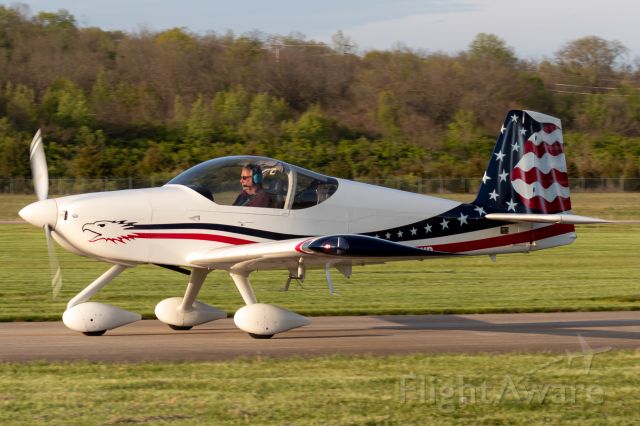 Vans RV-14 (N14WD) - A very patriotic RV-14 taxis by at Butler County Regional Airport.