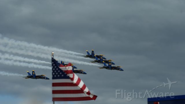 — — - Nice shot of Blue Angles at Offutt