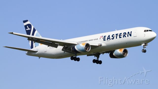 BOEING 767-300 (N705KW) - "Eastern 7039 Heavy" from Biggs AAF