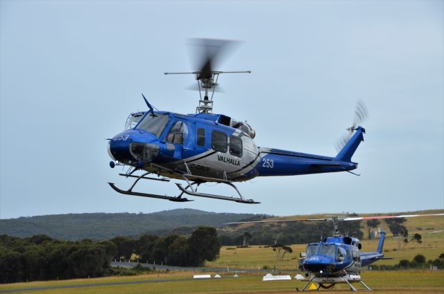 Bell UH-1V Iroquois (C-GRUV) - Valhalla Helicopters Bell 205 arriving at Flinders Island, Jan 2019