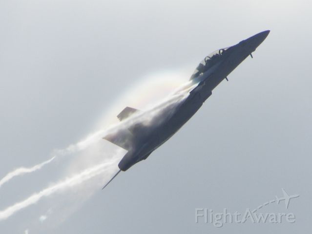 McDonnell Douglas FA-18 Hornet — - MCAS Miramar Airshow 2007  San Diego, CA  Super Hornet rippin it up....so humid that day!
