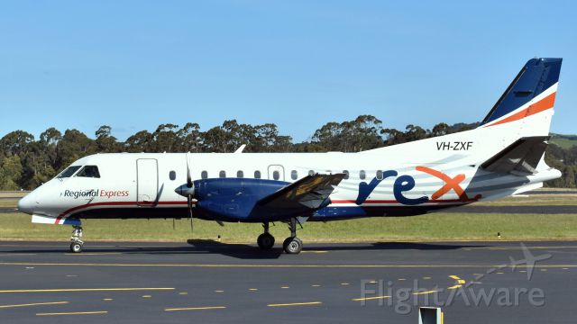 Saab 340 (VH-ZXF) - Regional Express (in US Airways c/s) Saab 340B VH-ZXF (cn 416) at Wynyard Airport Tasmania 14 October 2017.