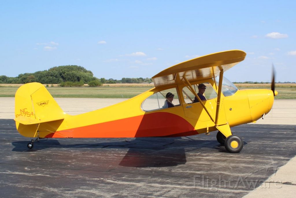N85754 — - Whiteside Co. Airport 18 Sep 21br /What a nice looking Aeronca Champ!!br /Gary C. Orlando Photo