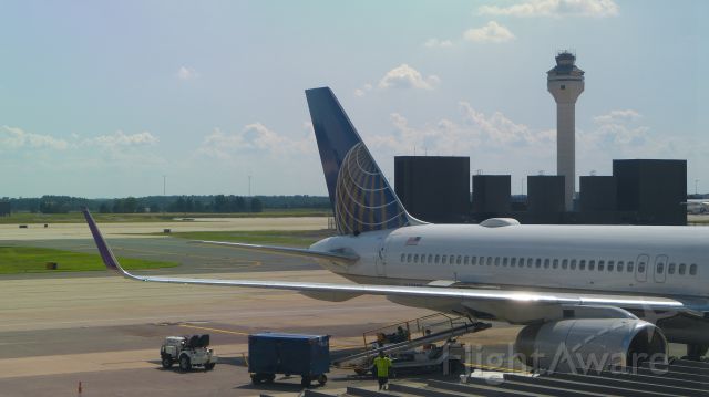 Boeing 757-200 (N41140) - Just arrived from Lisbon. Will be heading back out to Lisbon in about 7 hours.