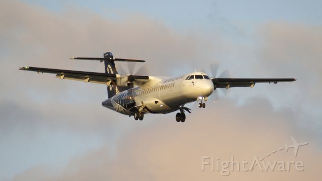 Aerospatiale ATR-72-600 (ZK-MZC) - In the final seconds of light, New Zealand's second newest ATR makes an appearance.
