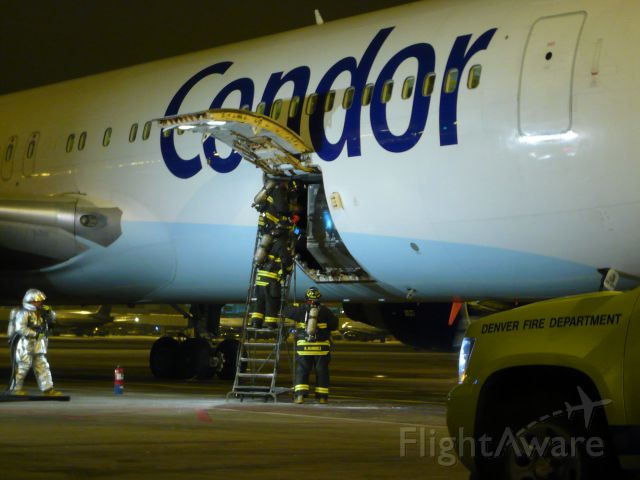 D-ABUD — - Aircraft came in with a suspected fire in the front cargo compartment. Fire department found nothing.