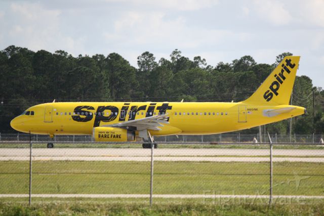 Airbus A320 (N601NK) - Spirit Flight 256 (N601NK) departs Southwest Florida International Airport enroute to Boston Logan International Airport