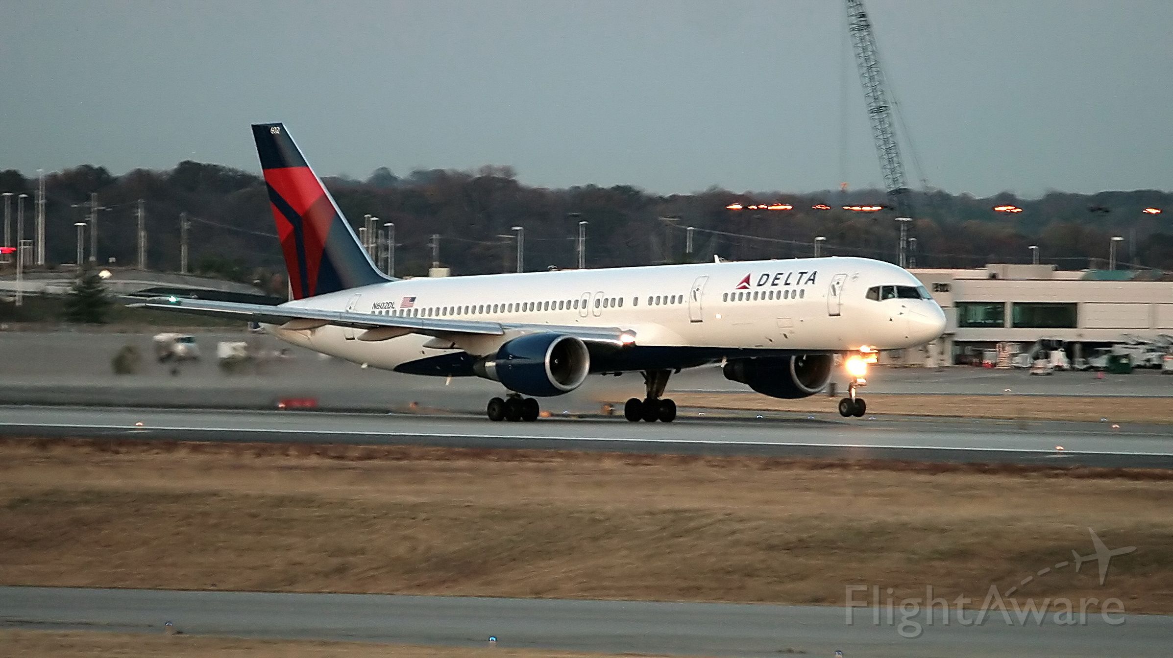 Boeing 757-200 (N602DL) - Departing Nashville for Atlanta on runway 20R