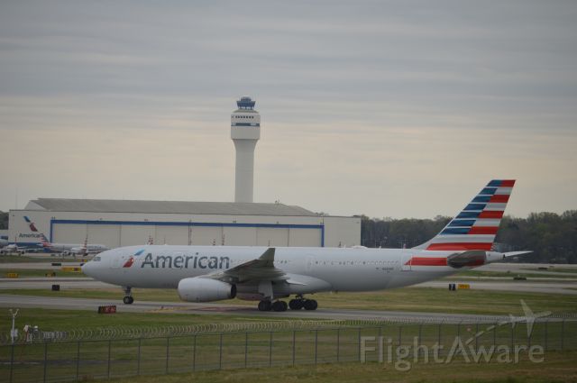 Airbus A330-200 (N283AY) - Taxiing after arrival on 3/22.. photo taken from overlook