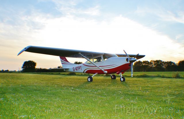 Cessna Skylane (G-ATPT) - Elstree-based Cessna 182J at Andrews Field fresh from AirTime's paint shop at Hurn.