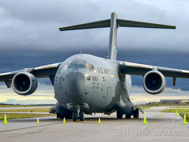 Boeing Globemaster III (06-6167) - In town for Mike Pence visit.