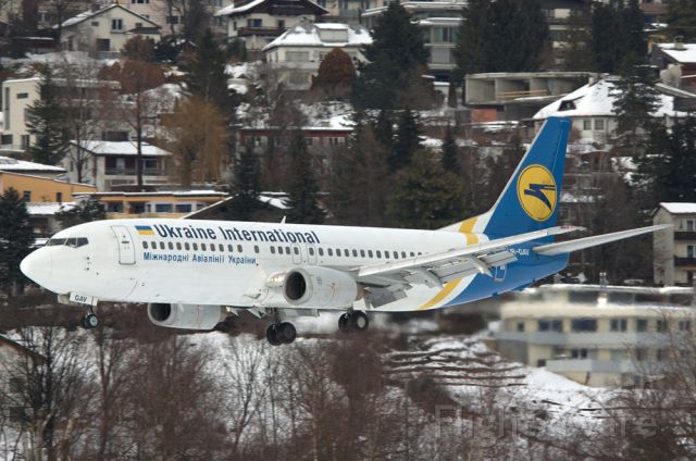 BOEING 737-400 (UR-GAV) - special charter