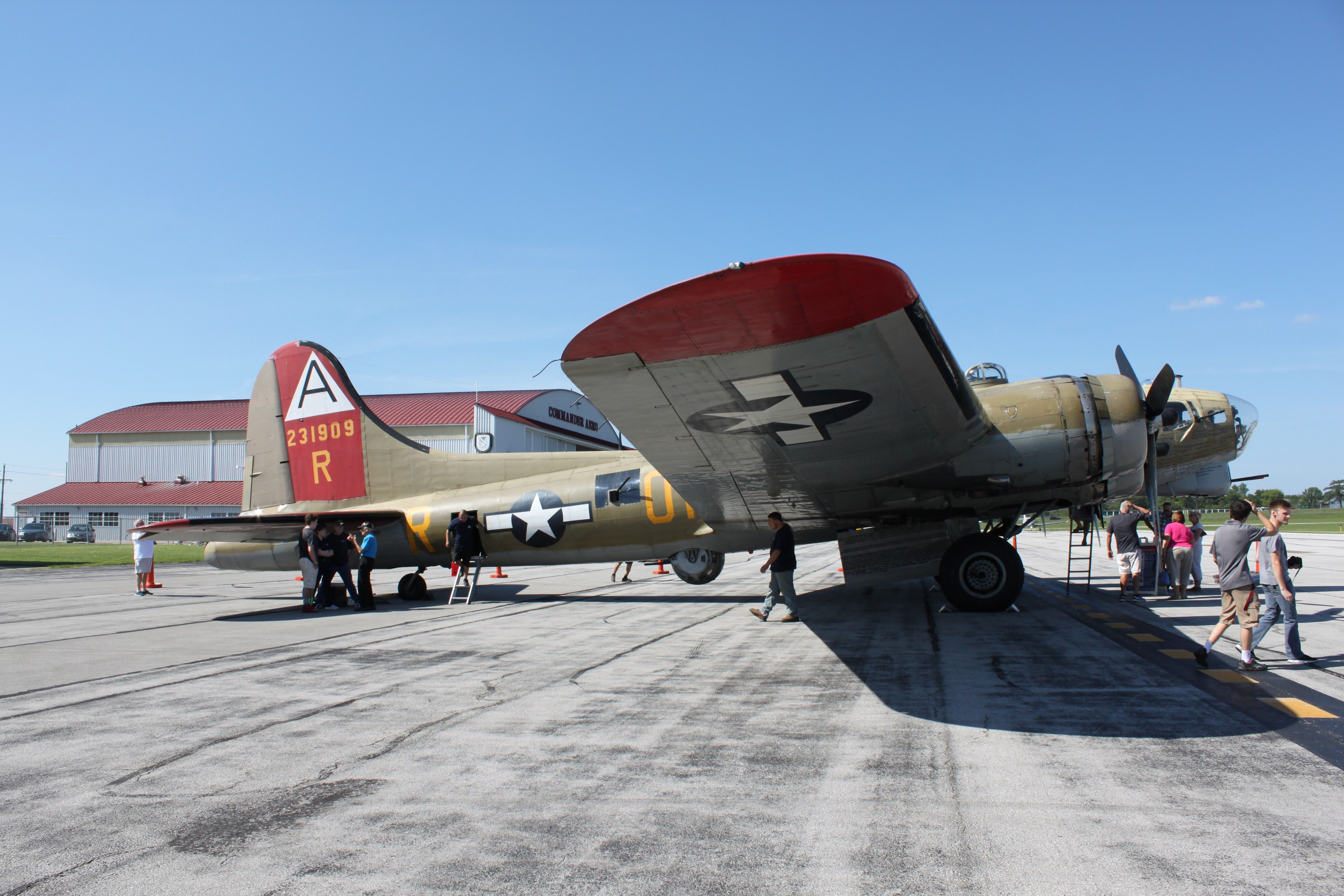 Boeing B-17 Flying Fortress (23-1909) - Collings Foundation’s Boeing B-17 Flying Fortress “Nine O Nine” on display at the Dayton Wright Brothers Airport during the 2017 Wings of Freedom Tour 