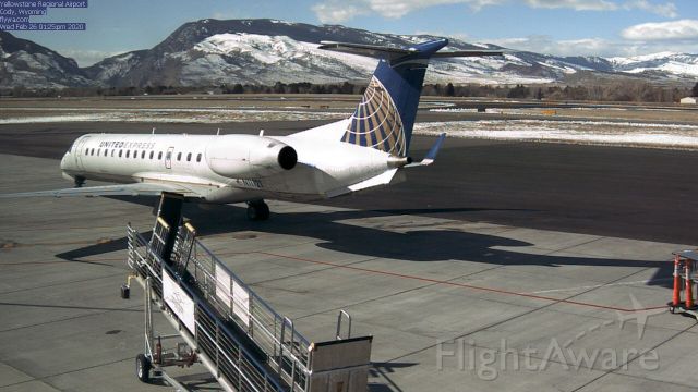 Embraer EMB-145XR (N11121) - United Express operating as Trans States Airlines left Gate 2 starting to Taxi