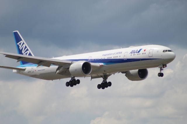 BOEING 777-300ER (JA794A) - ANA12 arriving from Tokyo (NRT) on 7/31/20. Landing on runway 10C.