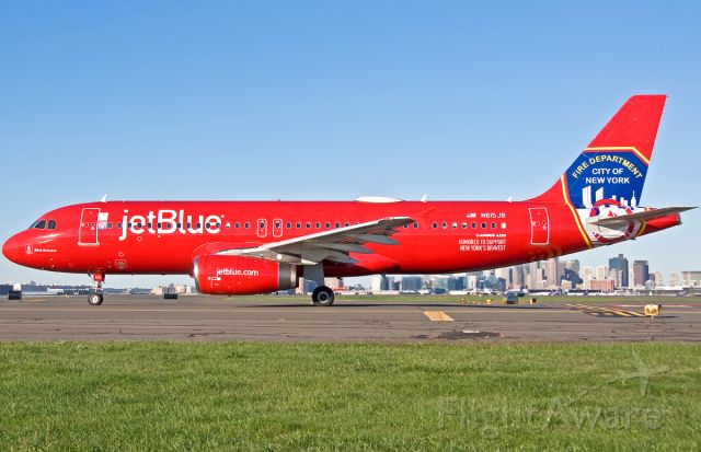 Airbus A320 (N615JB) - Blue Bravest FDNY Special Livery