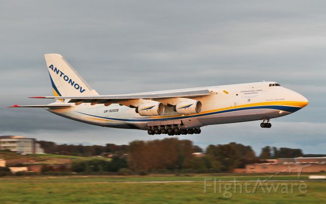 Antonov An-124 Ruslan (UR-82008) - antonov an-124-100m ur-82008 about to land at shannon from eindhoven this evening 19/9/17.