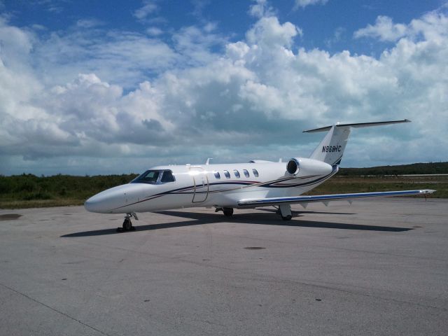Cessna Citation CJ4 (N868HC) - At Exuma International Airport in The Bahamas.