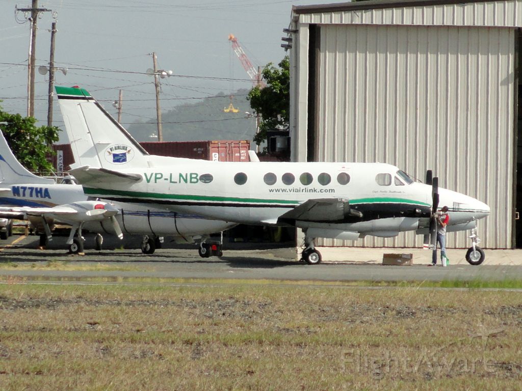 Beechcraft King Air 100 (VP-LNB) - V.I. Airlink