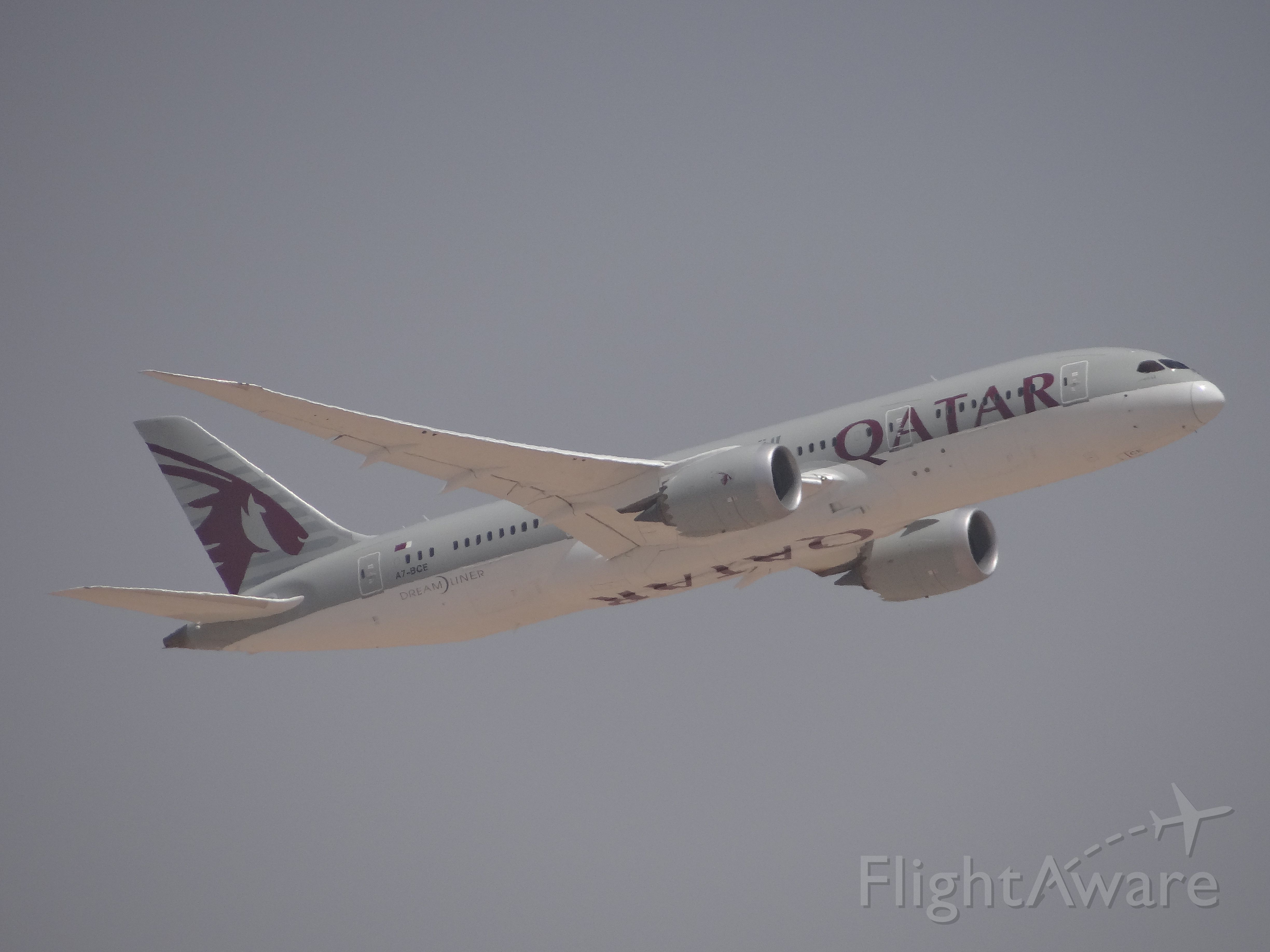Boeing 787-8 (A7-BCE) - Qatar Airways Boeing 787-8.br /br /The first 787-8 Dreamliner to ever land and takeoff on Egyptian Soil