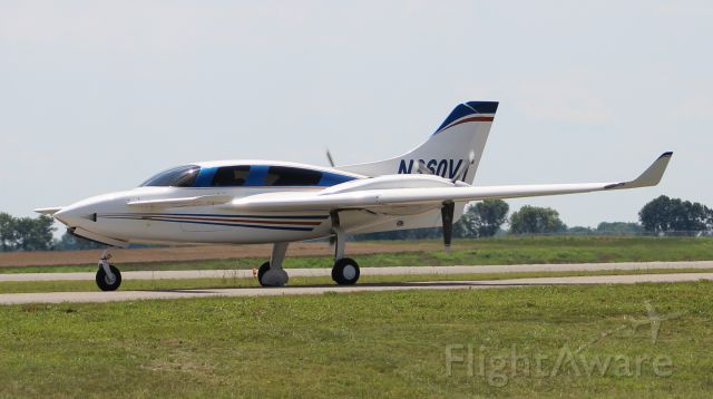 VELOCITY Velocity (N360VT) - A Velocity Twin taxiing after landing at NW Alabama Regional Airport, Muscle Shoals, AL - June 10, 2017.