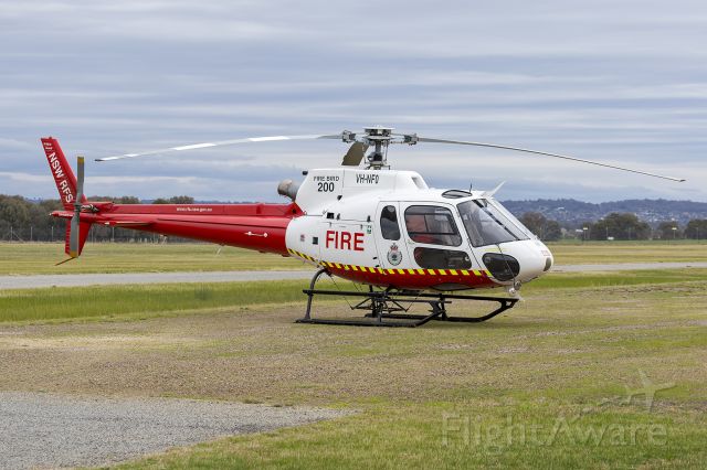 Eurocopter AS-350 AStar (VH-NFO) - NSW RFS (VH-NFO, aka Firebird 200) Aérospatiale AS 350B2 Ecureuil at Wagga Wagga Airport