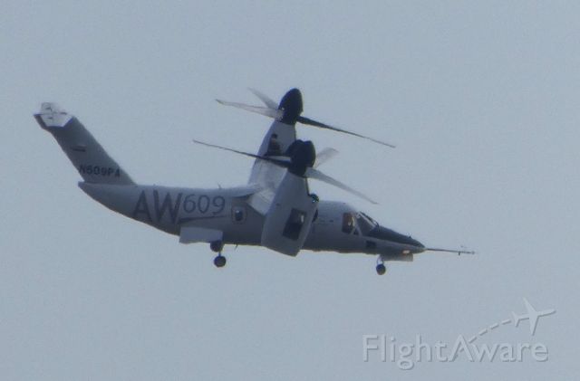 Bell BA-609 (N609PA) - Shown here is a AugustaWestland Twin Turbo-Prop AW609 approaching the Leonardo Helo facility in the Spring of 2018.